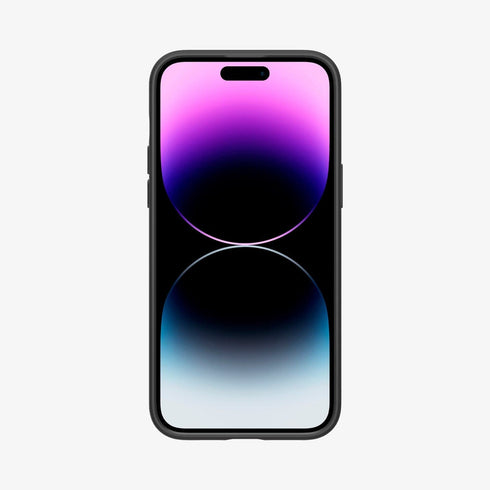 ACS04766 - iPhone 14 Pro Max Case Thin Fit in black showing the back